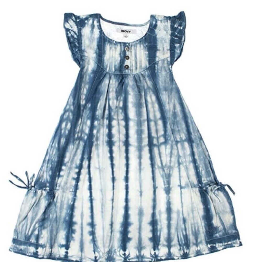 DKNY Indigo Tie-Dye Dress